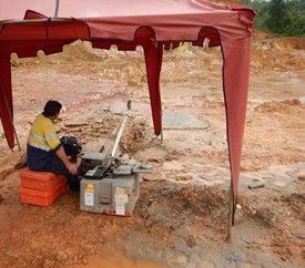 Undertaking a Down Hole Electromagnetic survey (DHEM)