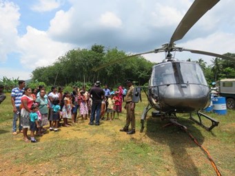 School visit, learning about helicopters